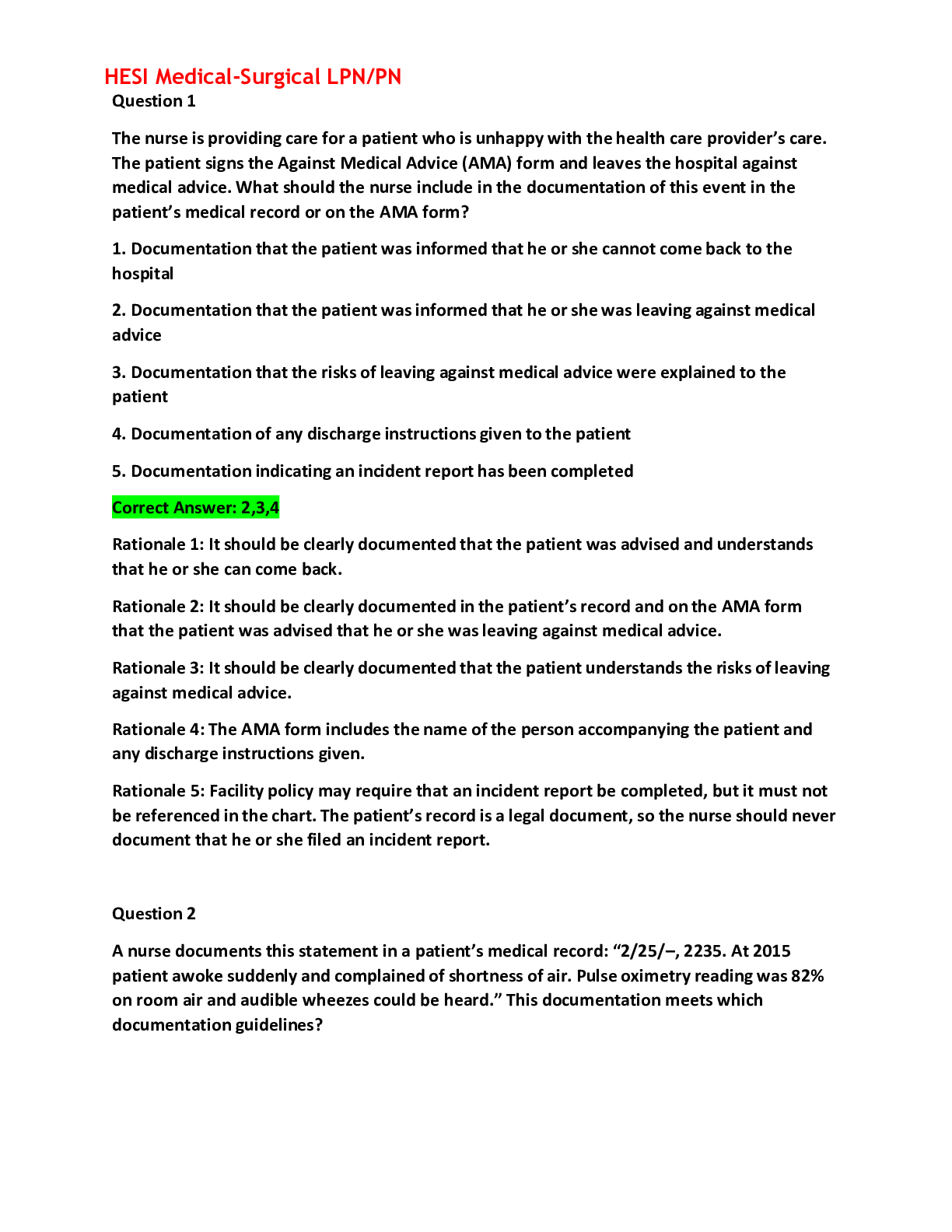 Preview image for HESI PN MED-SURGE EXAM